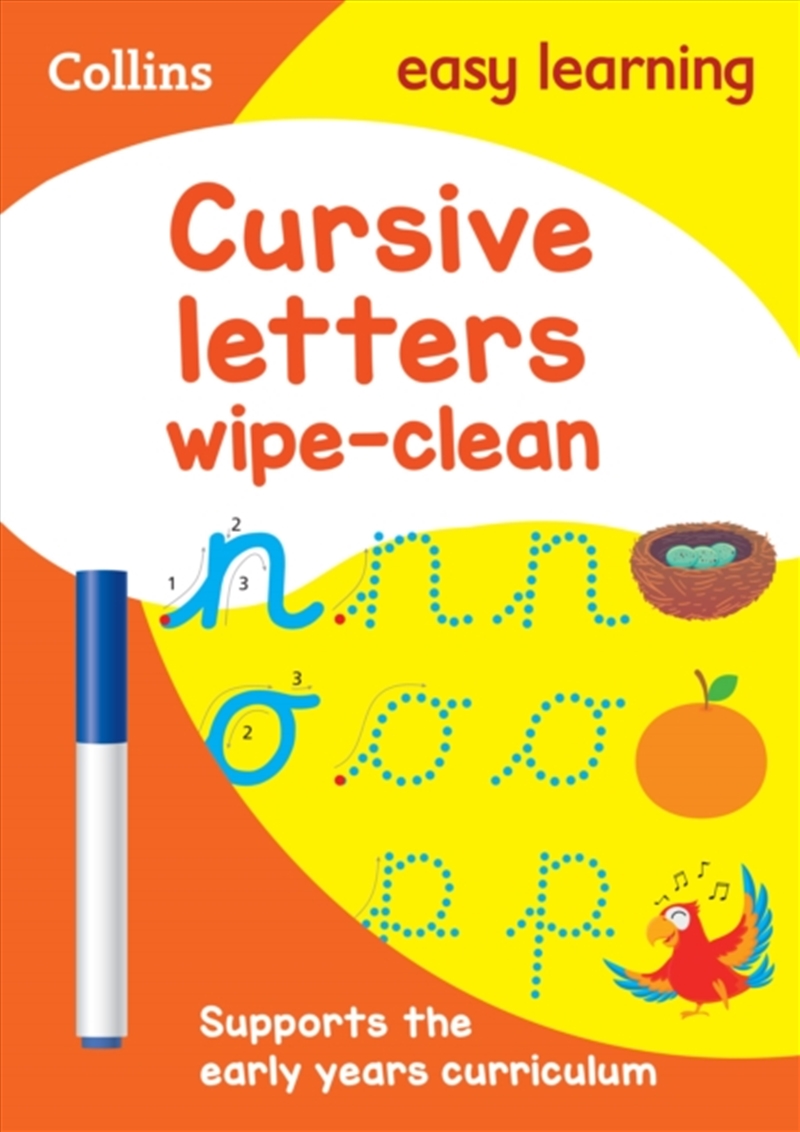 Cursive Letters Age 3-5 Wipe Clean Activity Book : Ideal For Home Learning/Product Detail/English