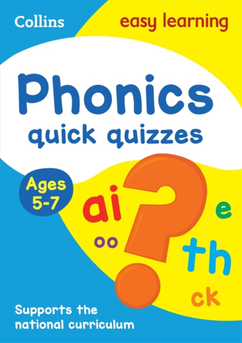 Phonics Quick Quizzes Ages 5-7 : Ideal For Home Learning/Product Detail/English