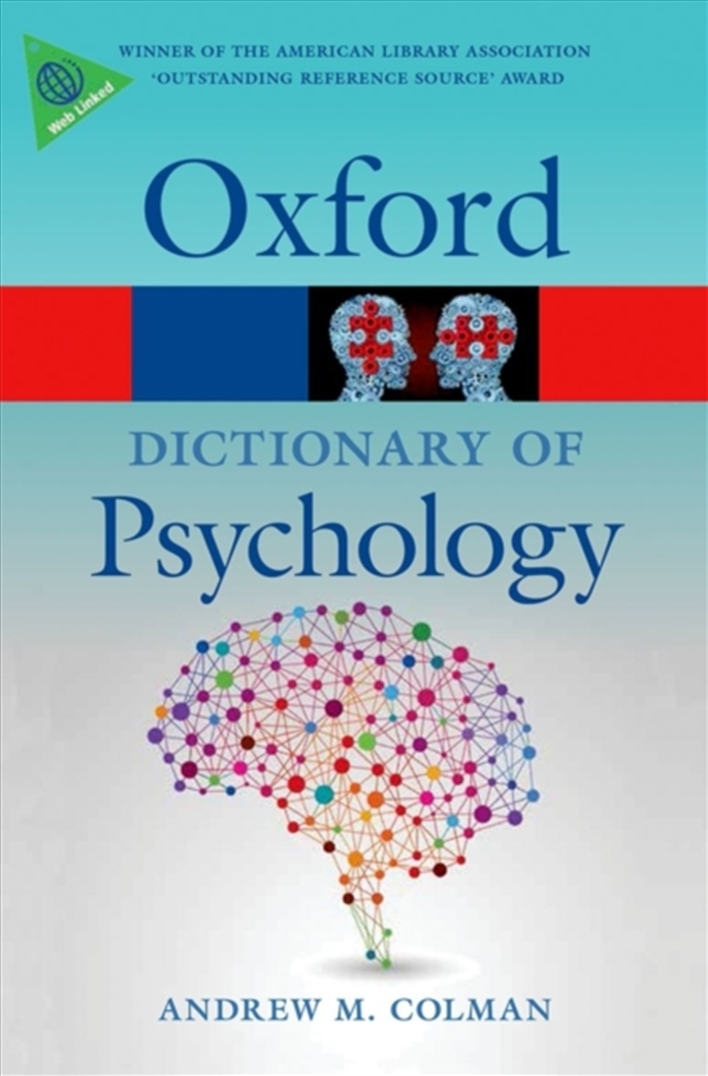 A Dictionary Of Psychology/Product Detail/Psychology