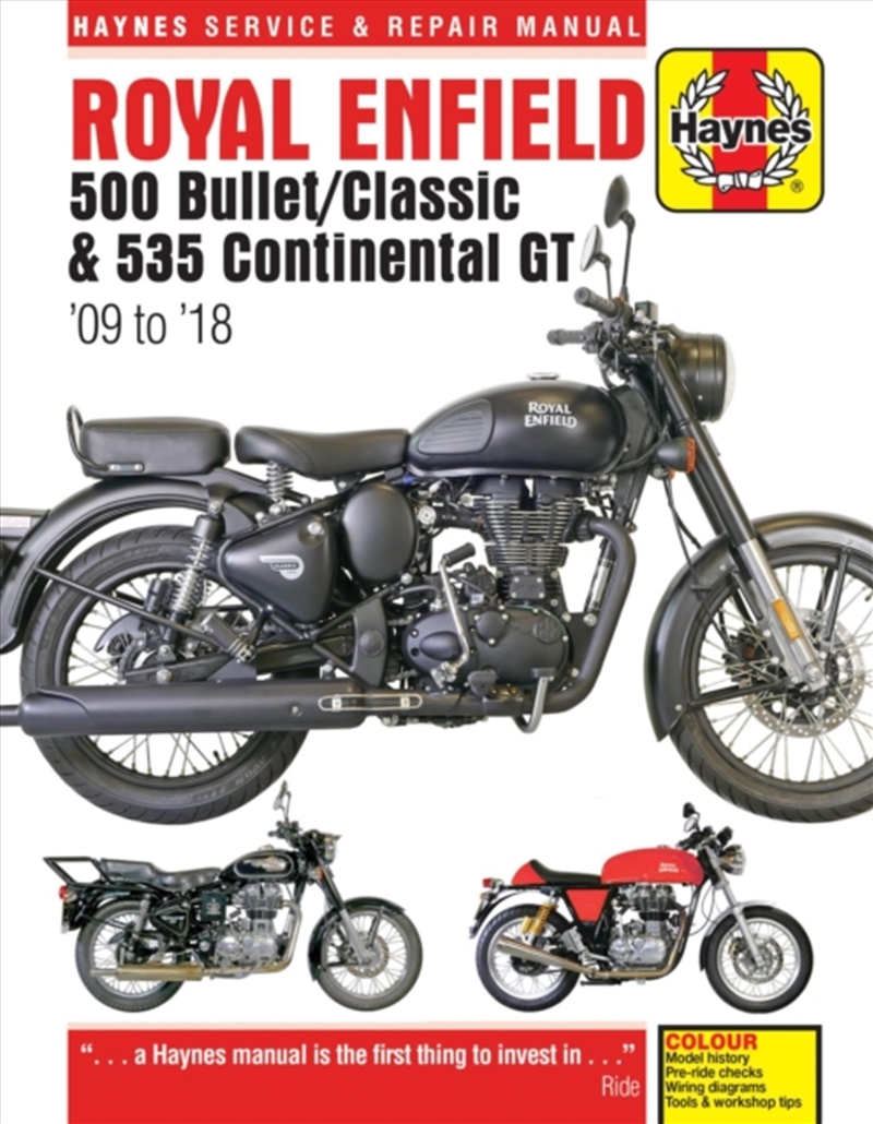 Royal Enfield Bullet And Continental Gt Service & Repair Manual (2009 To 2018)/Product Detail/Transportation