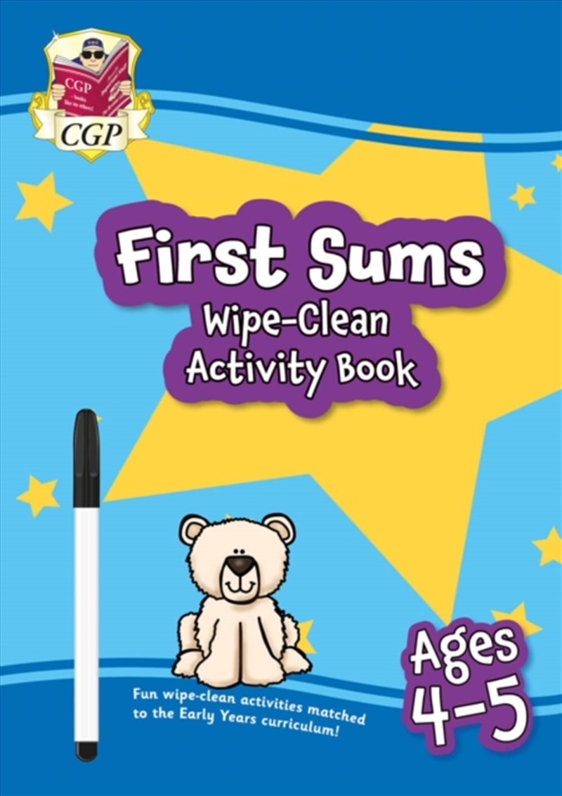 First Sums Wipe-Clean Activity Book For Ages 4-5 (With Pen)/Product Detail/Kids Educational