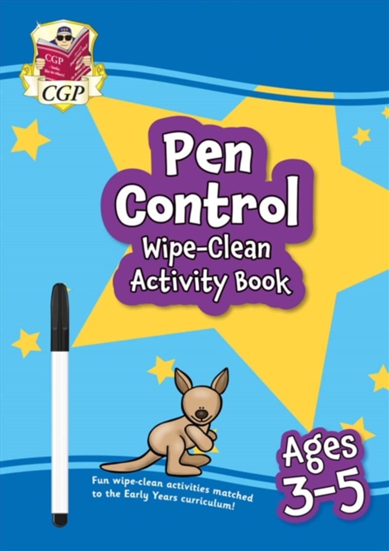 Pen Control Wipe-Clean Activity Book For Ages 3-5 (With Pen)/Product Detail/Childrens
