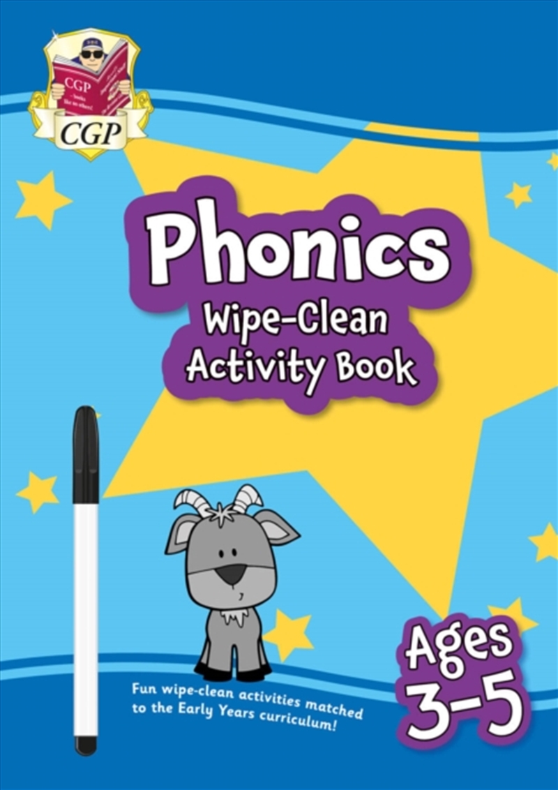 Phonics Wipe-Clean Activity Book For Ages 3-5 (With Pen)/Product Detail/Children