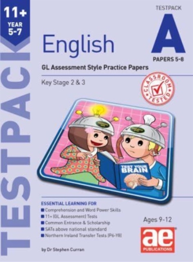 11+ English Year 5-7 Testpack A Papers 5-8 : Gl Assessment Style Practice Papers/Product Detail/English