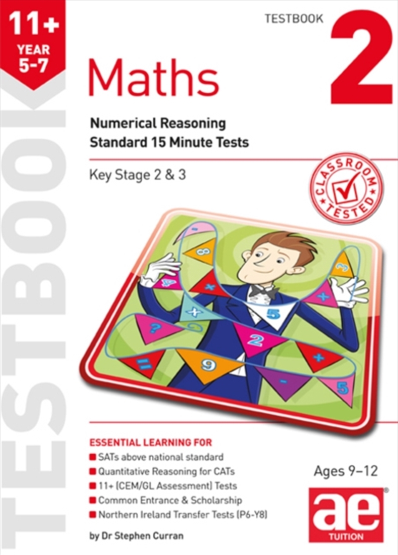 11+ Maths Year 5-7 Testbook 2 : Numerical Reasoning Standard 15 Minute Tests/Product Detail/Maths