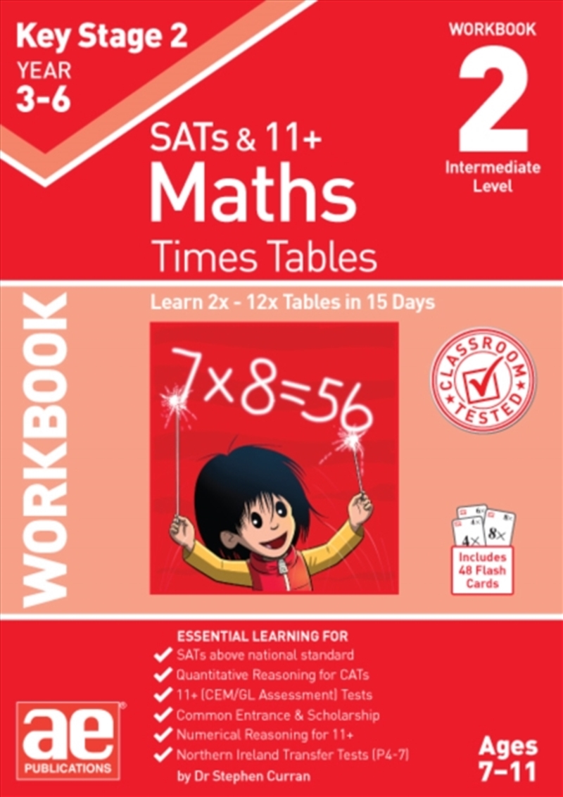 Ks2 Times Tables Workbook 2 : 15-Day Learning Programme For 2X - 12X Tables/Product Detail/Maths