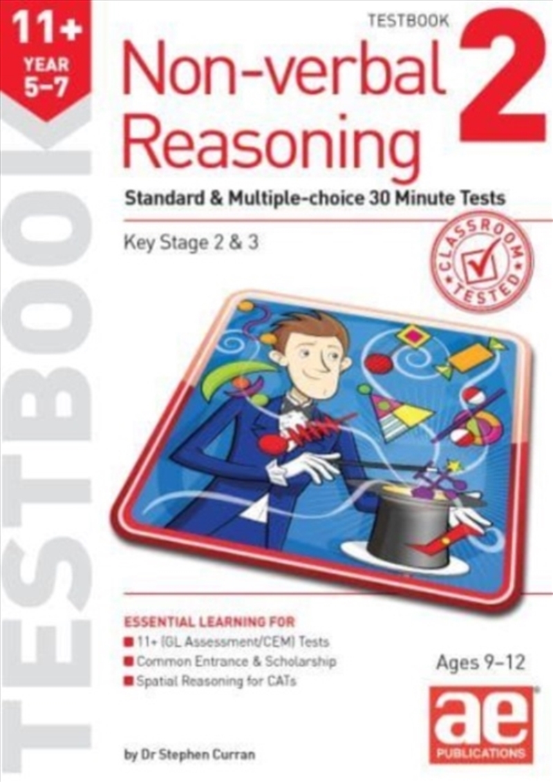 11+ Non-Verbal Reasoning Year 5-7 Testbook 2 : Standard & Multiple-Choice 30 Minute Tests/Product Detail/Education & Textbooks