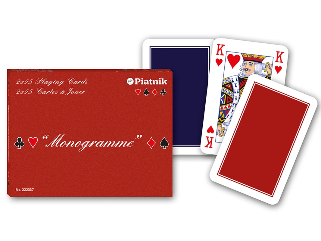 Monogram Deluxe Bridge Dbl Dk/Product Detail/Card Games