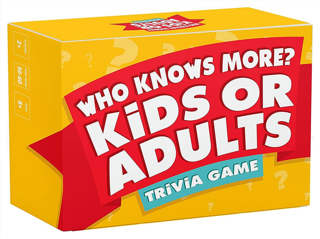 Who Knows More? Kids Or Adults/Product Detail/Card Games