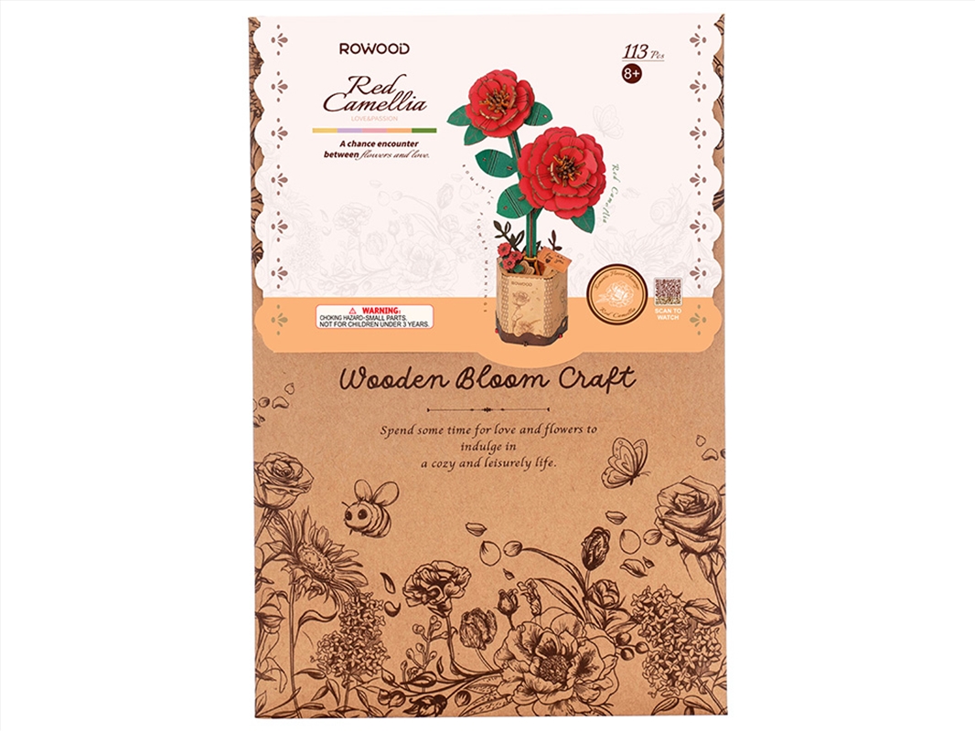Wood Bloom Red Camellia Kit/Product Detail/Figurines