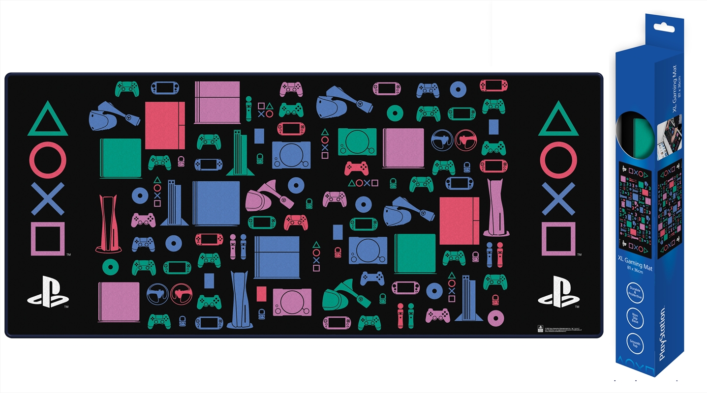 Playstation - Classic Colours - XL Gaming Mat/Product Detail/Accessories