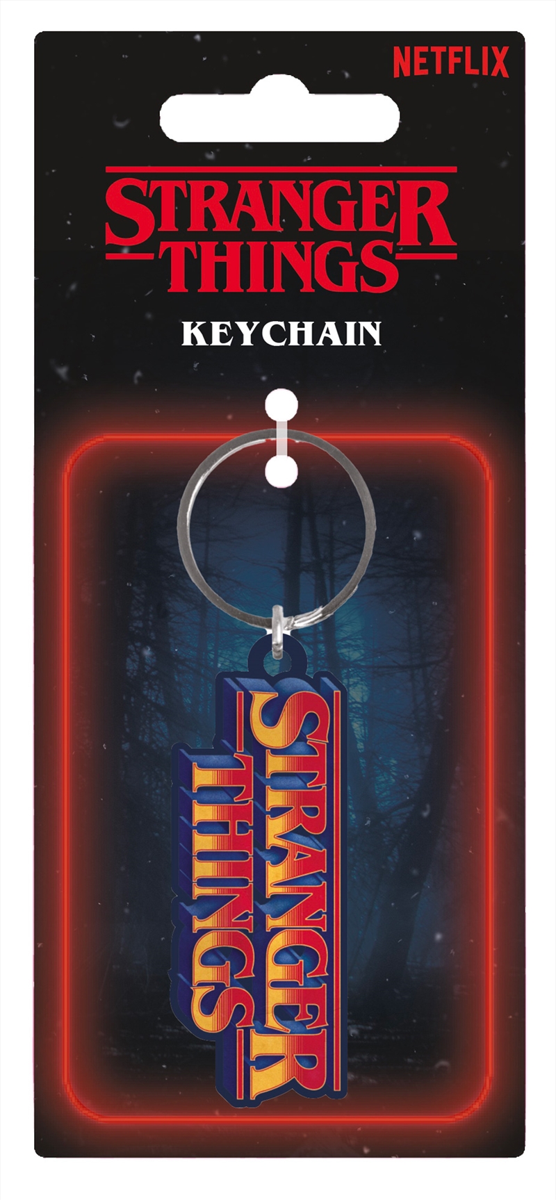 Stranger Things 5 - Retro Logo - Metal Keyring/Product Detail/Keyrings