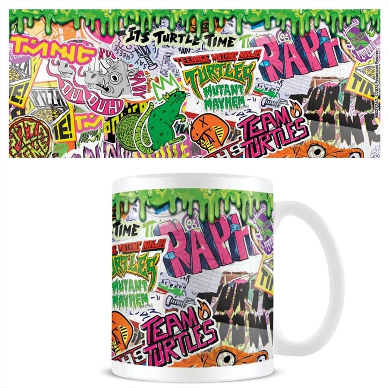TMNT: Mutant Mayhem - Sticker Bomb - White Mug/Product Detail/Mugs