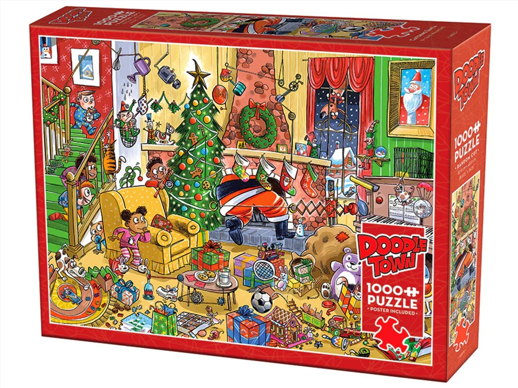 Doodletown Catching Santa 1000/Product Detail/Jigsaw Puzzles