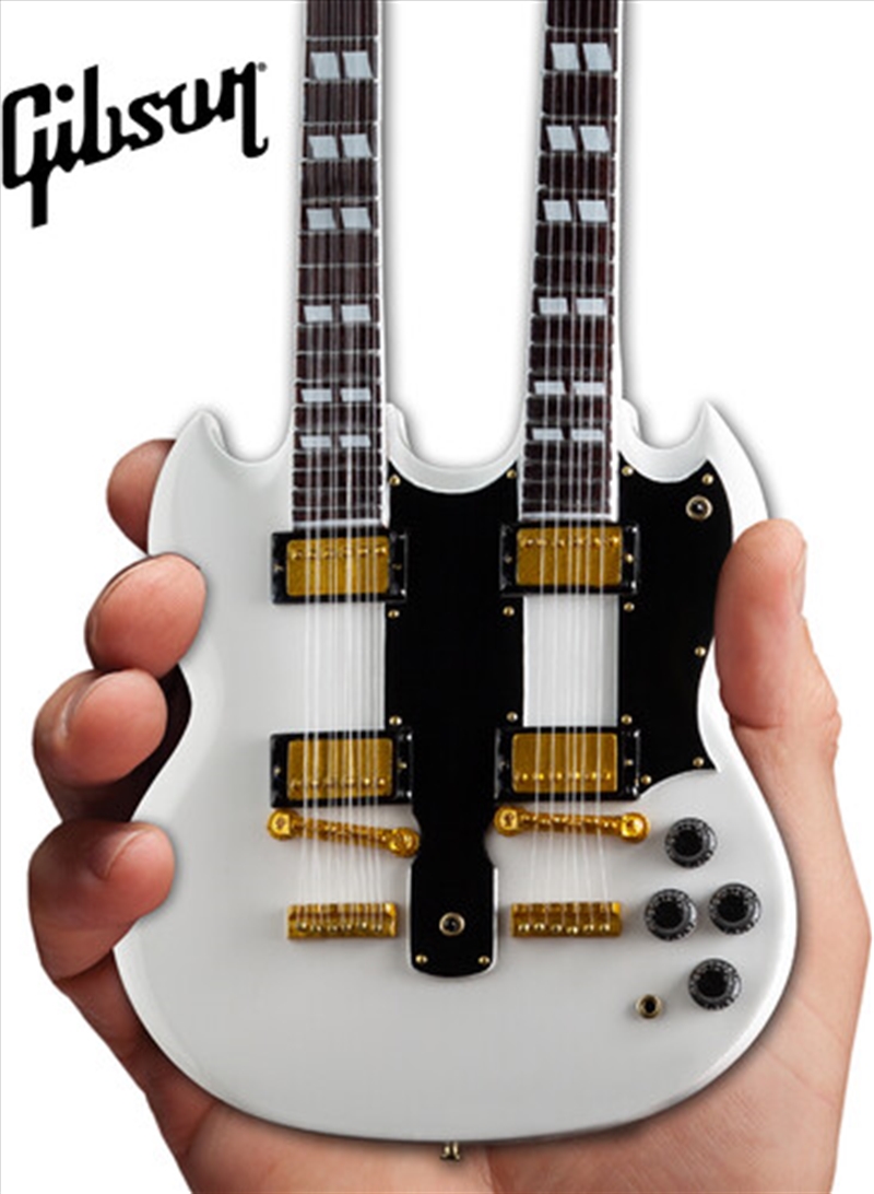 Gibson SG EDS-1275 Doubleneck White Mini Guitar Replica Collectible GG-224AH/Product Detail/Collectables