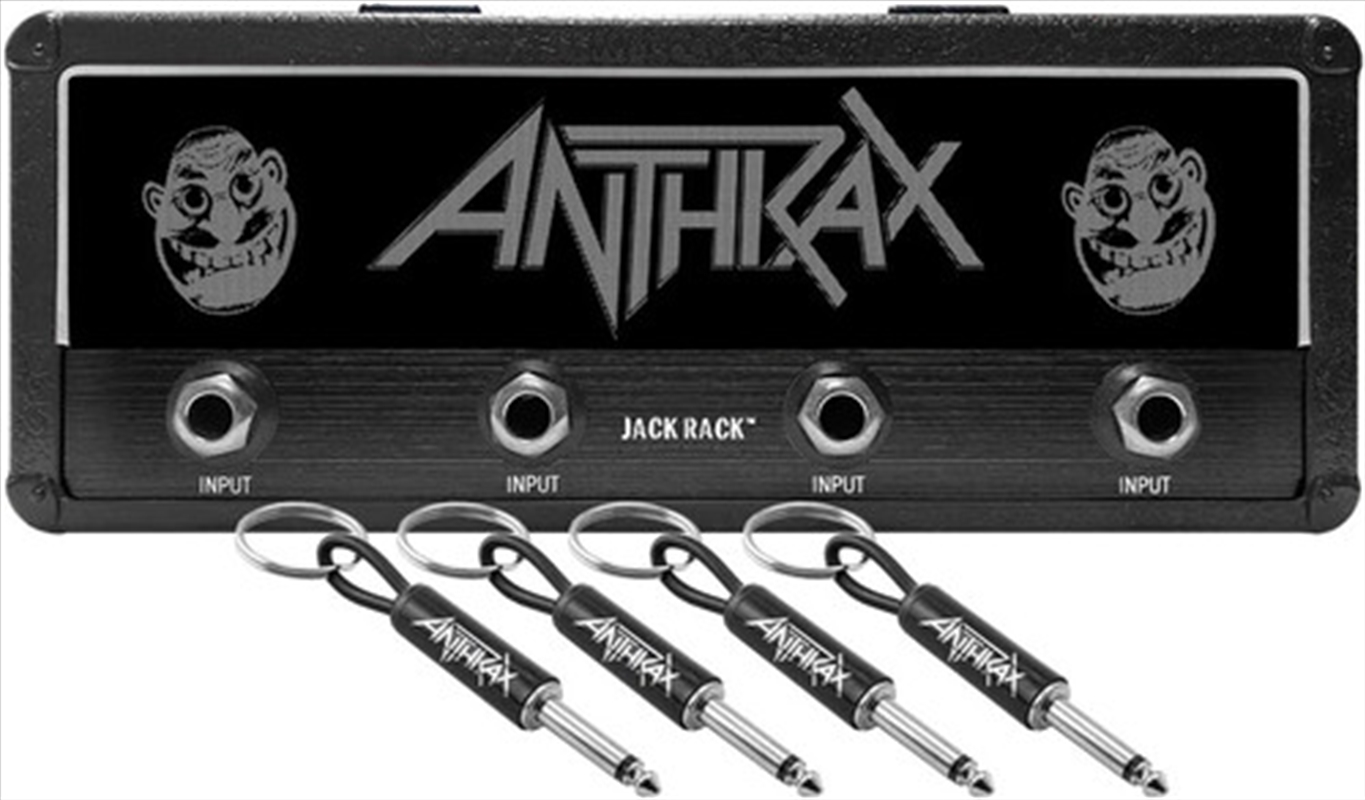 Anthrax - Magnetic Jack Rack - Not Man Logo with 4 Guitar Plug Keychains/Product Detail/Keyrings