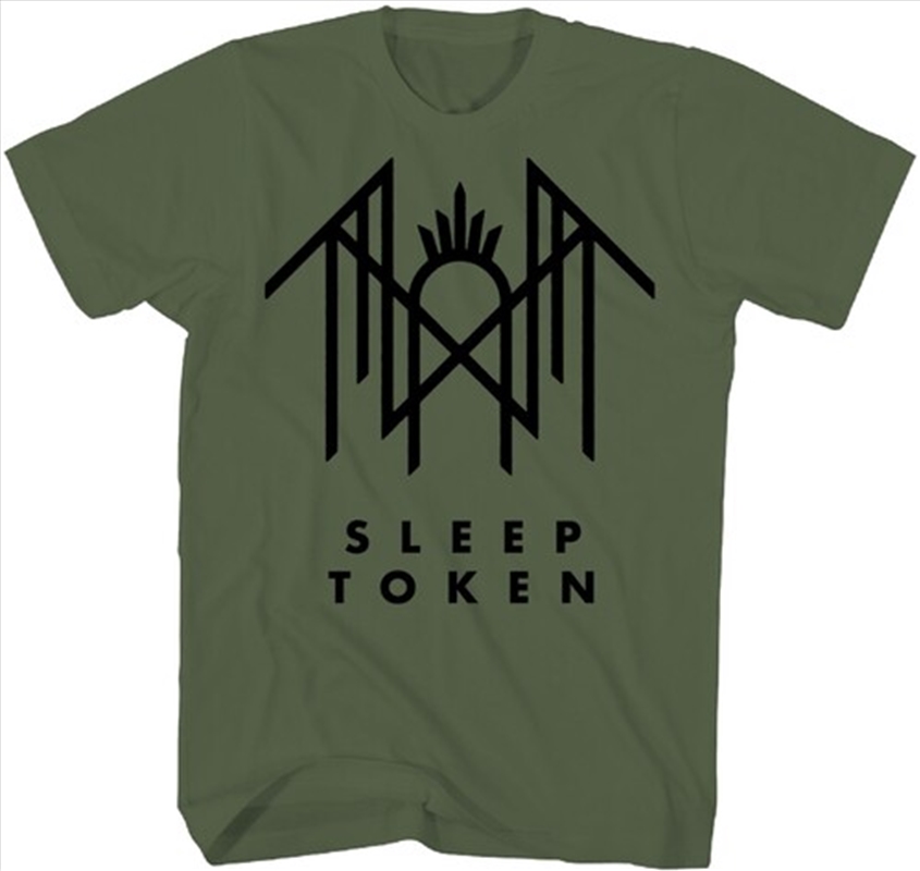Sleep Token - Logo Symbol T-Shirt - 2XL Olive/Product Detail/Shirts