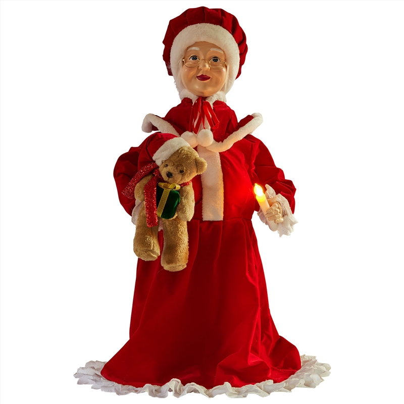 1.1m Musical LED Animated Christmas Mrs Claus Glowing Candle Ornament Decoration/Product Detail/Decor