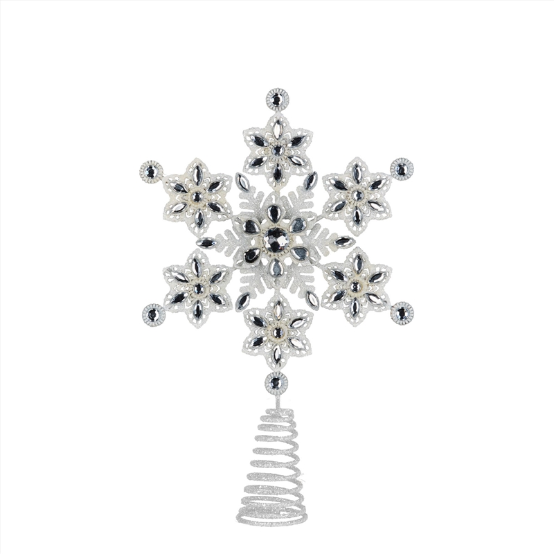 Snowflake Christmas Tree Topper Beaded/Product Detail/Decor