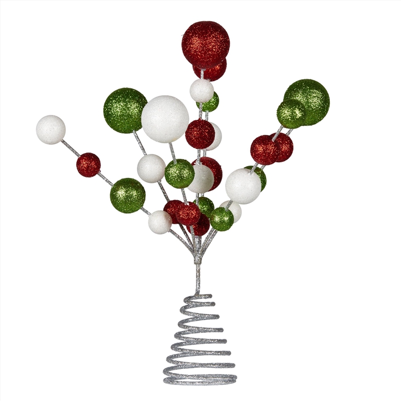 Baubles Christmas Tree Topper Festive Glitter Finish/Product Detail/Decor