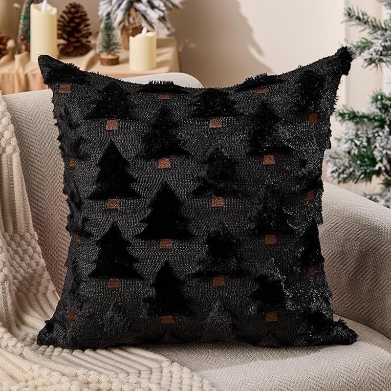 Christmas Pillow Covers 18x18 inch Set of 2 Black/Product Detail/Homewares