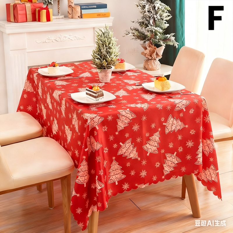 Christmas gift Christmas Tablecloth - Festive 180x150cm/Product Detail/Diningware