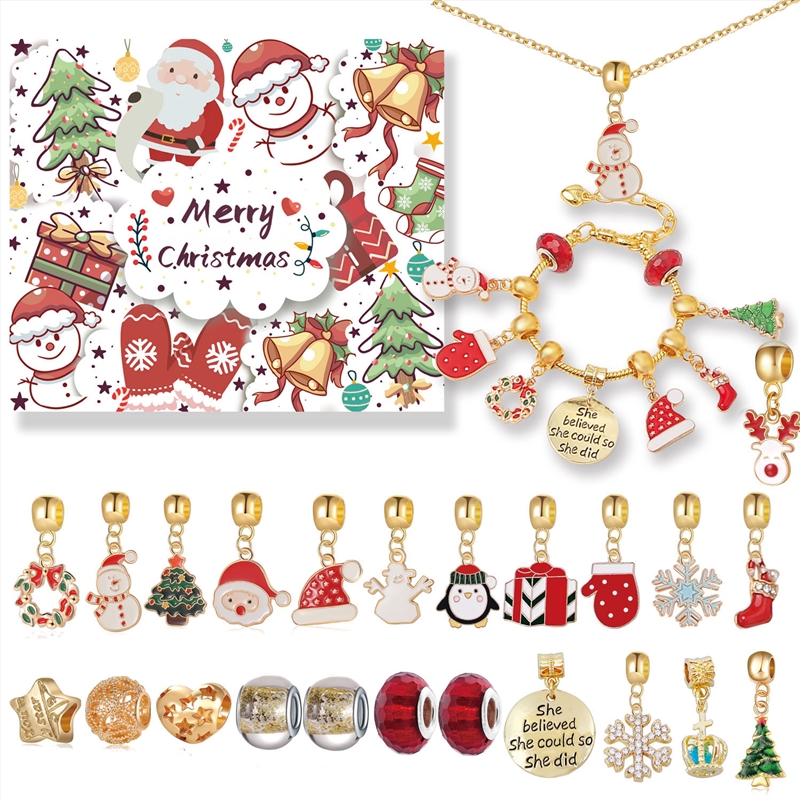 Gold Christmas Advent Calendar DIY Jewelry Kit/Product Detail/Stationery