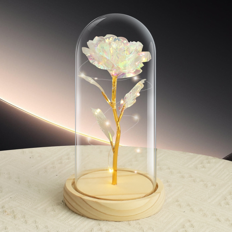 LED Eternal Colorful Rose in Glass Dome/Product Detail/Collectables