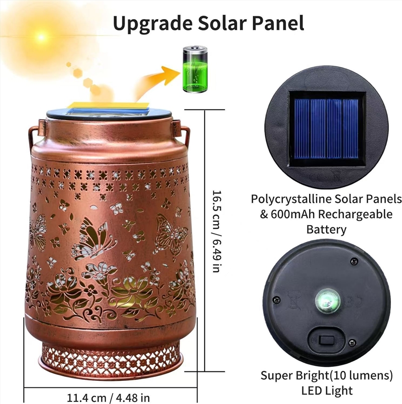 Decorative Solar Butterfly Hanging Lantern- 11x11x17CM/Product Detail/Lighting