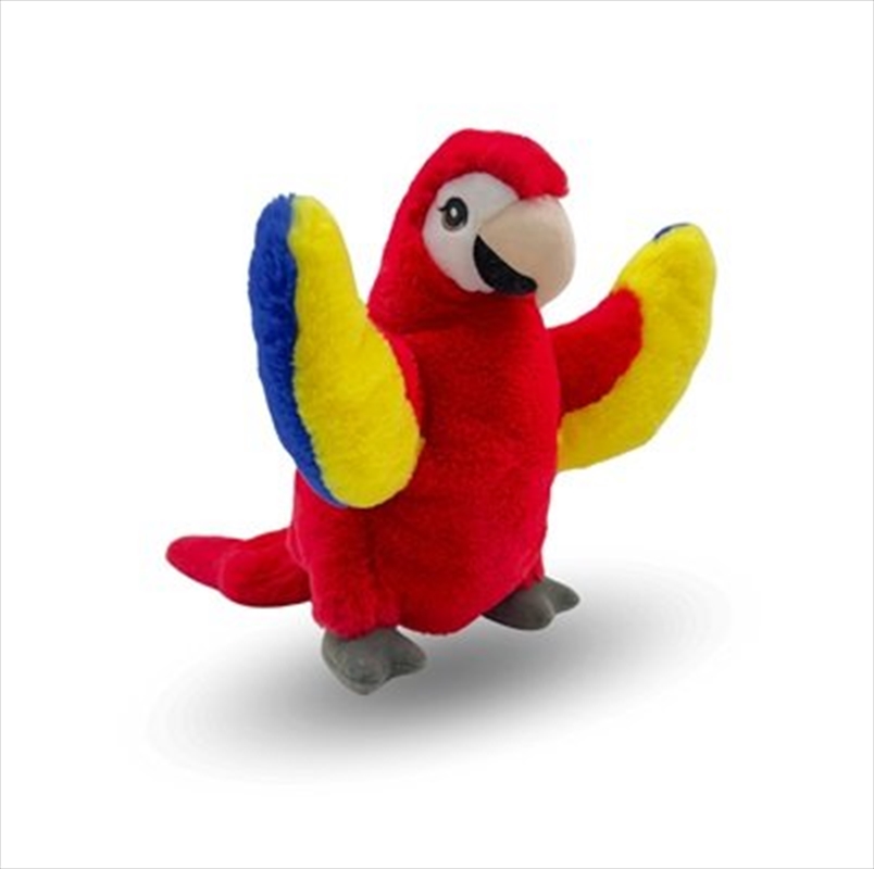 Eco Scarlet Macaw Puppet- 25 cm/Product Detail/Toys