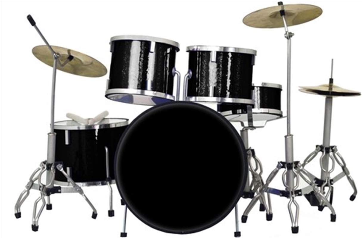 Classic 5-Piece Black Sparkle Finish Mini Drum Set Replica BLK-DRUM-1/Product Detail/Collectables