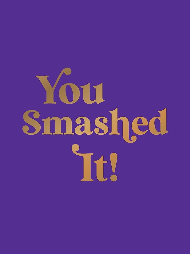 You Smashed It!/Product Detail/Self Help & Personal Development