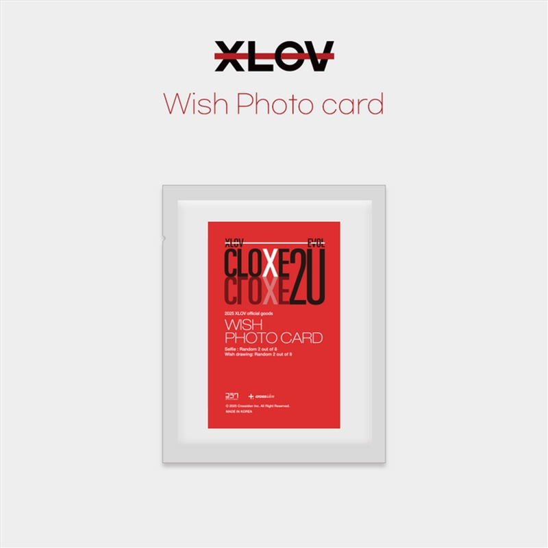 Xlov - Cloxe 2U 2nd Fanmeeting Official Md Wish Photocard/Product Detail/KPOP Merch