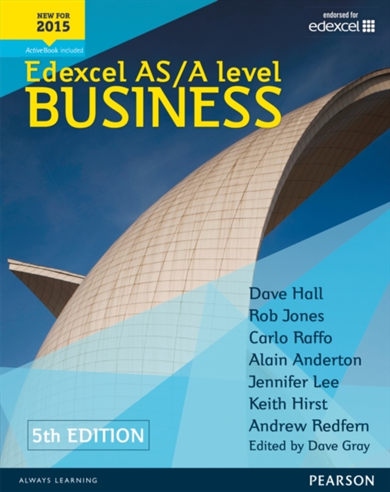Pearson Edexcel As & A Level Business (5th Edition) Student Book/Product Detail/Teaching