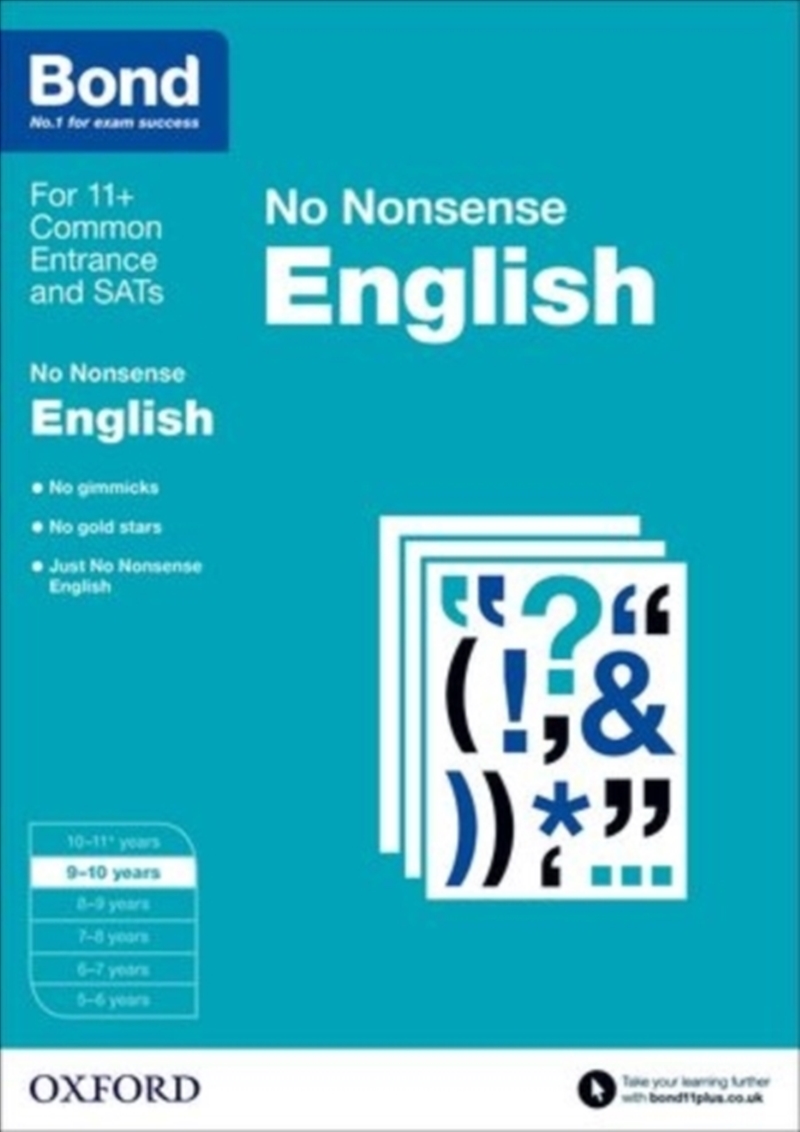 Bond: English: No Nonsense : 9-10 Years/Product Detail/English