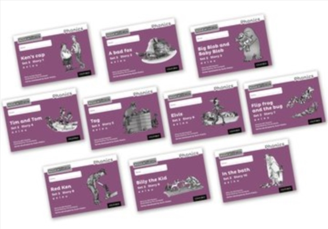 Read Write Inc. Phonics: Purple Set 2 Core Black & White Storybooks (Mixed Pack Of 10)/Product Detail/English