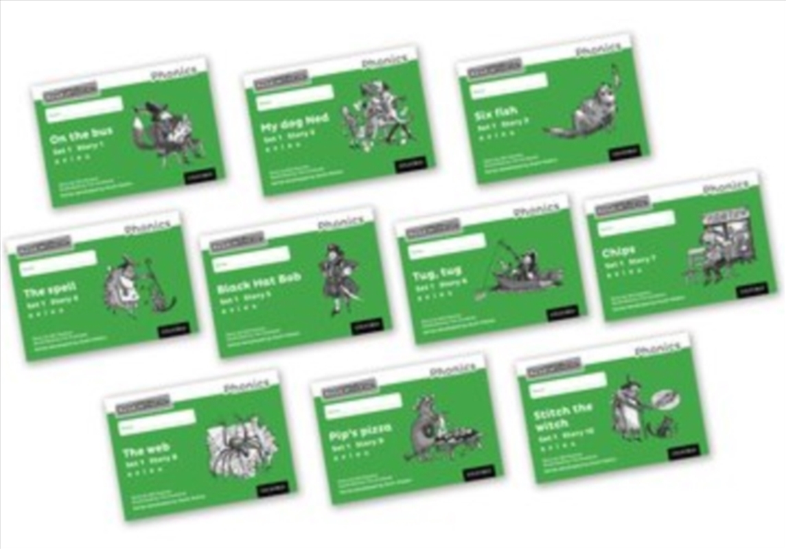 Read Write Inc. Phonics: Green Set 1 Core Black & White Storybooks (Mixed Pack Of 10)/Product Detail/English