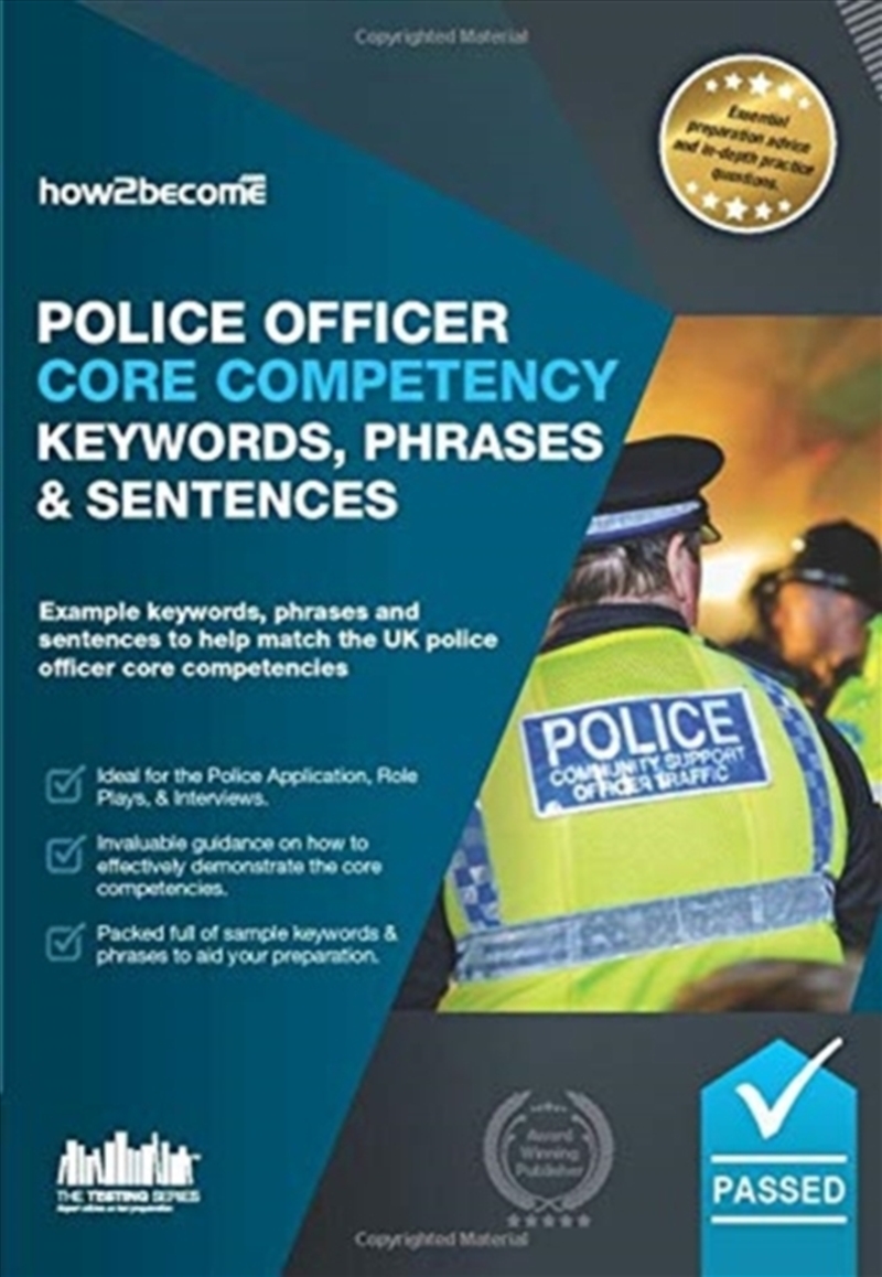 Police Officer Core Competency Keywords, Phrases & Sentences : Example Keywords, Phrases And Sentenc/Product Detail/Education & Textbooks