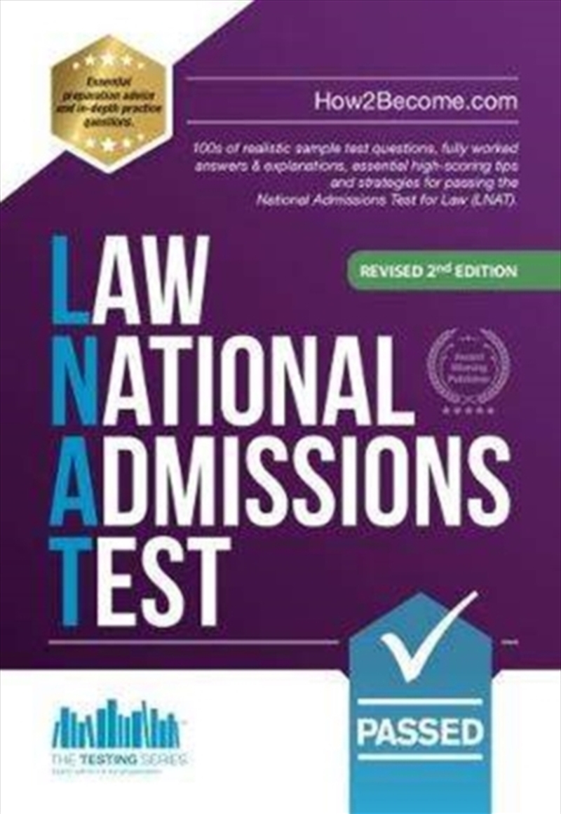 How To Pass The Law National Admissions Test (Lnat) : 100S Of Realistic Sample Test Questions, Fully/Product Detail/Law