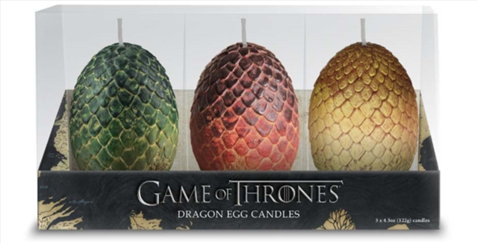 Game Of Thrones: Sculpted Dragon Egg Candles : Set Of 3/Product Detail/Candles