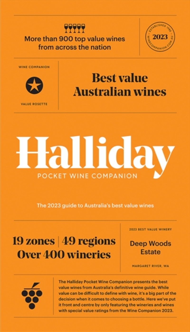 Halliday Pocket Wine Companion 2023 : The 2023 Guide To Australia's Best Value Wines/Product Detail/Recipes, Food & Drink