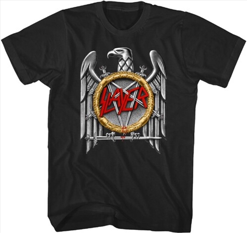 Slayer - Silver Eagle T-Shirt - Medium Black/Product Detail/Shirts