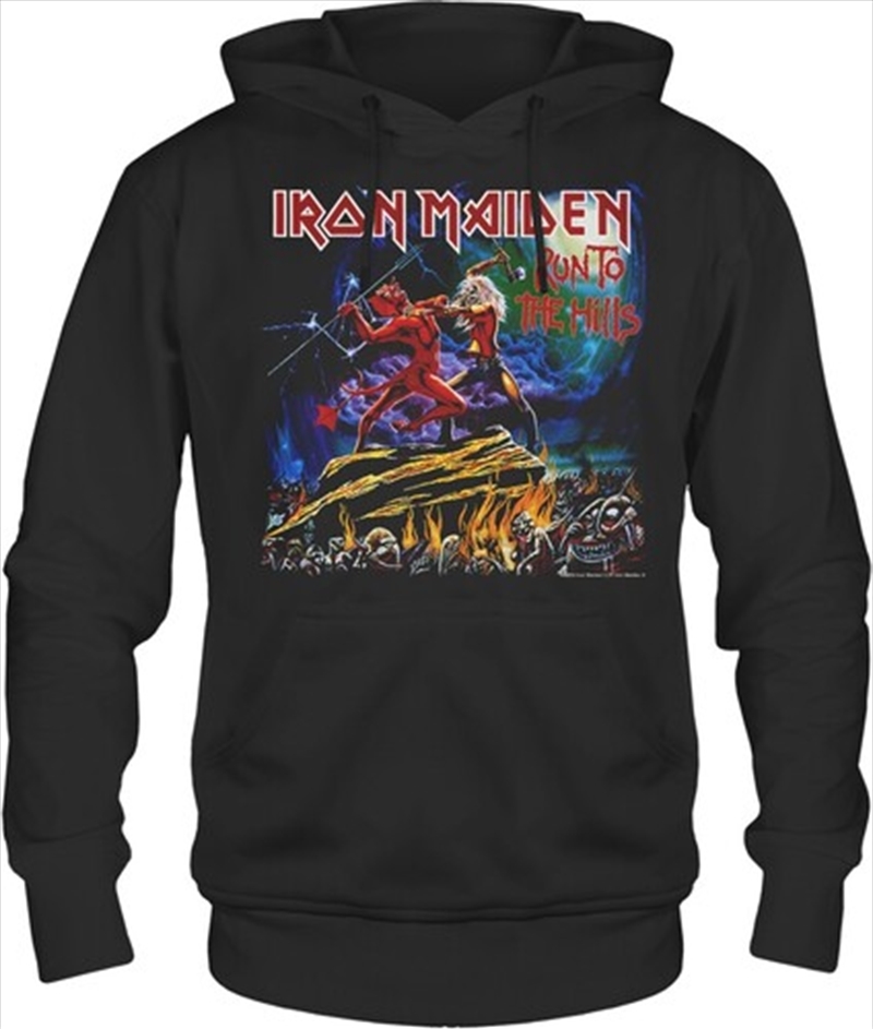 Iron Maiden - Run to the Hills - Pullover Hoodie - Large Black/Product Detail/Outerwear