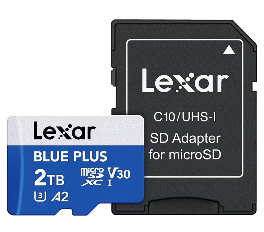 Lexar Blue Plus Microsdxc Uhs-I Card, C10, U3, V30, A2, 2Tb,Up To 170Mb/S Read/Product Detail/Electronics