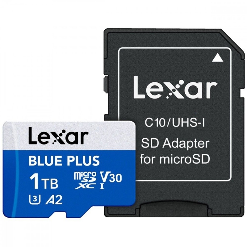Lexar Blue Plus Microsdxc Uhs-I Card, C10, U3, V30, A2, 1Tb,Up To 170Mb/S Read/Product Detail/Electronics