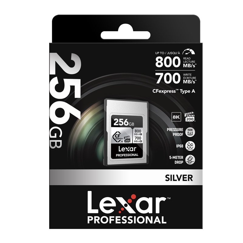 256Gb - Cfexpress Type A Professional Silver Series, Up To 800Mb/S Read, 700Mb/S Write, Vpg200, 8K/Product Detail/Electronics