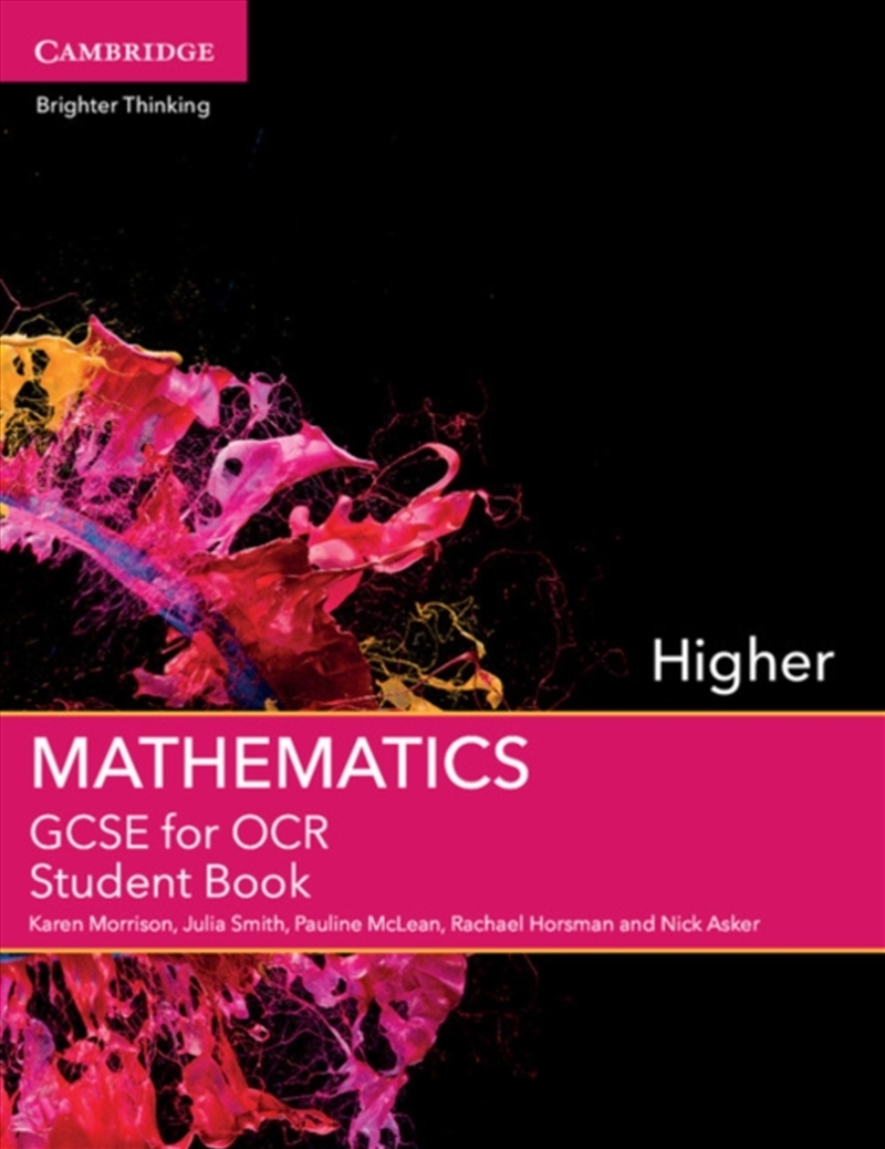 Gcse Mathematics For Ocr Highe/Product Detail/Maths