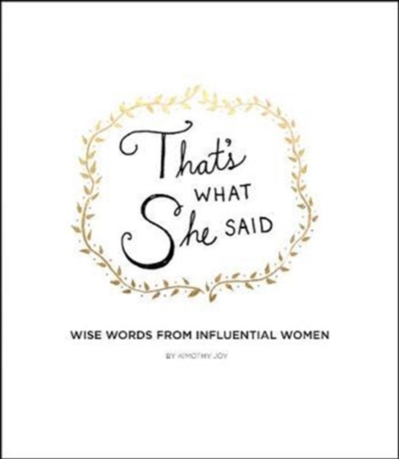 Thats What She Said/Product Detail/Biographies & True Stories