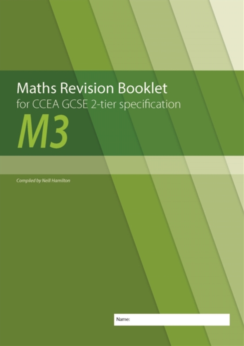 Maths Revision Booklet M3 For/Product Detail/Maths
