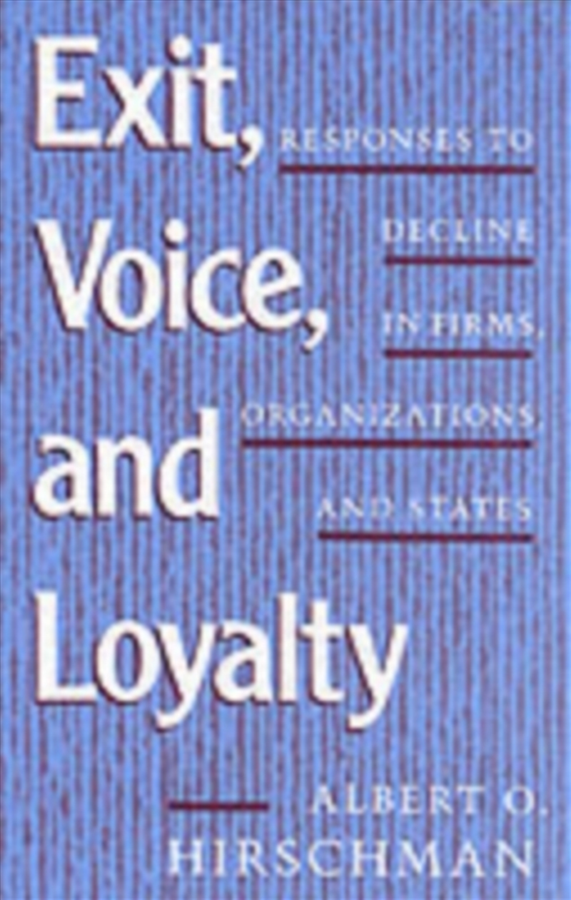 Exit Voice & Loyalty/Product Detail/Politics & Government